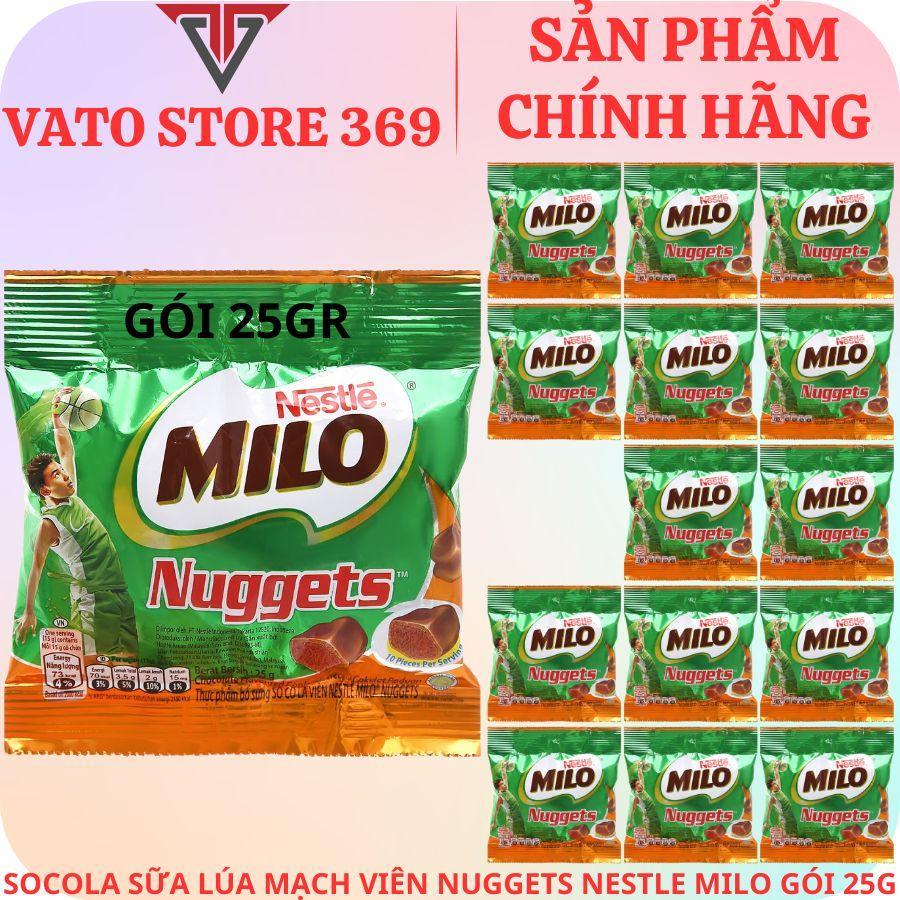 Socola viên NESTLE MILO nuggets gói 25g