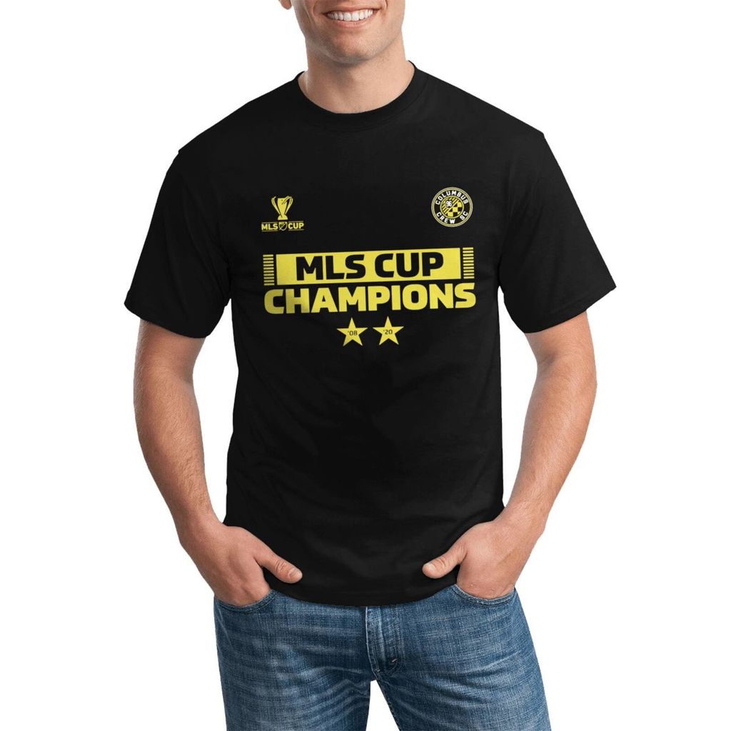 Columbus Crew Sc 2 lần Mls Cup Áo thun Cotton cỡ lớn thời trang với thiết kế độc đáo