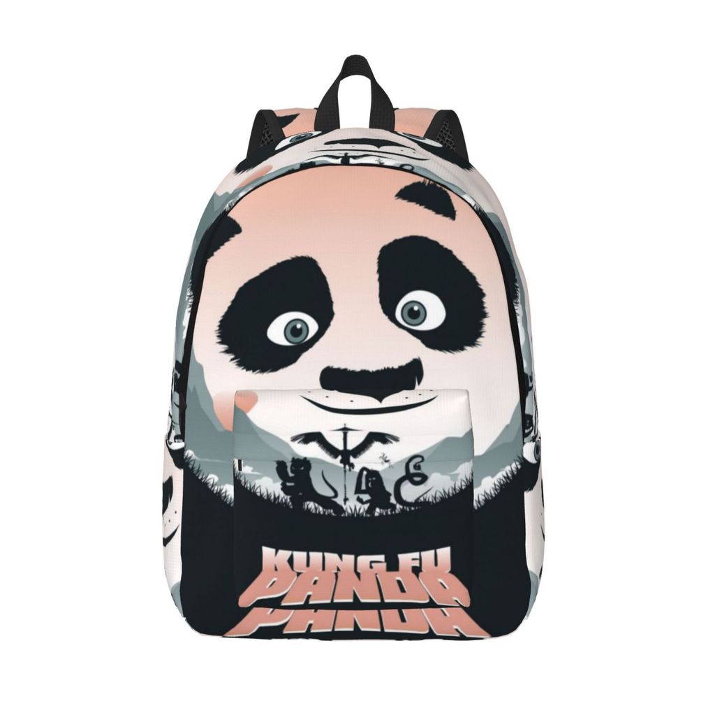 Kung Fu Panda Boy School Ba Lô Tiểu Học Giữa Bookbag Laptop Thiếu Niên Chống Thấm Nước Nhẹ