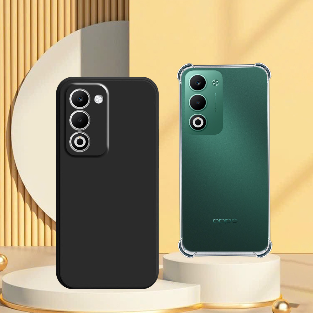 Ốp lưng Oppo A5 2025 / A5i / A5i Pro ốp trong chống sốc và ốp tpu dẻo đen