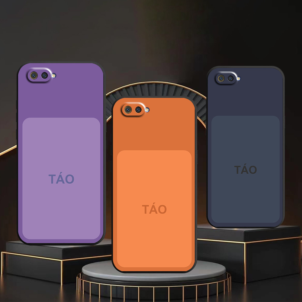 Ốp lưng Realme C1 / C2 in hình sắc màu táo