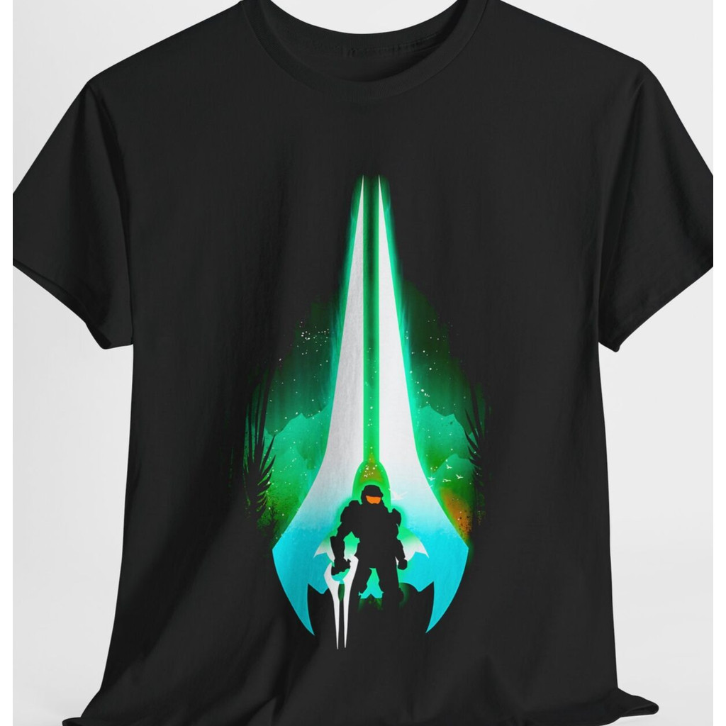 Áo thun nam cổ điển, thiết kế dành cho game thủ yêu thích Halo