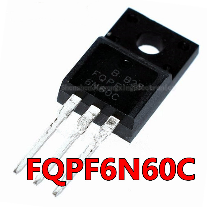 10 CÁI FQPF6N60C ĐẾN 220 6N60C 6N60 TO220 FQPF6N60 TO 220F bóng bán dẫn MOS FET mới