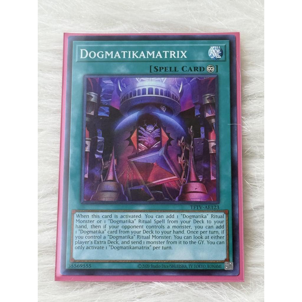 Thẻ bài Yugioh Tiếng Anh chính hãng: Dogmatikamatrix ( TFTV-AE123 )