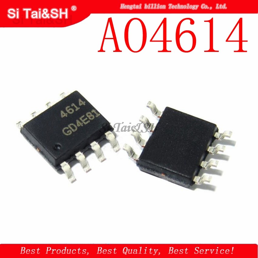 10 Cái / lốc AO4614 SOP 8 4614 AO4614B Bóng Transistor Hiệu Ứng Trường
