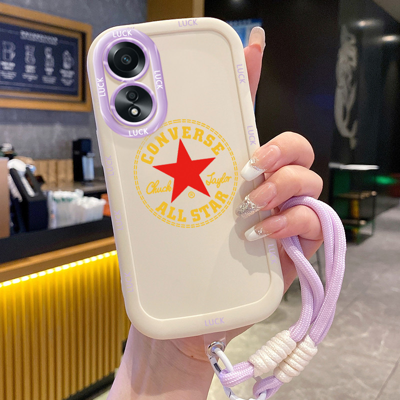 Ốp Lưng OPPO A58 4G A78 4G A58 5G A58X 5G A78 5G A1X 5G A2X 5G Case Hoạt hình Với Lanyard