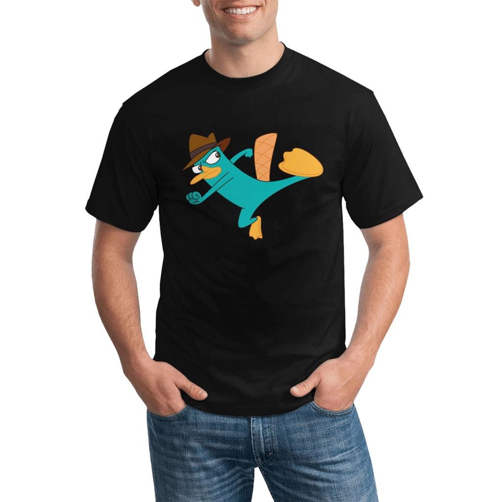 Phineas And Ferb Perry The Platypus (2) Áo thun Cotton cỡ lớn đa năng cho mọi mùa