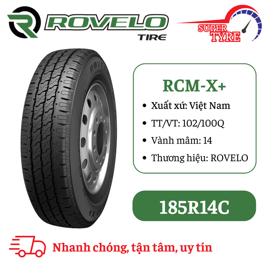 Lốp xe thương mại ROVELO 185R14C RCM-X+