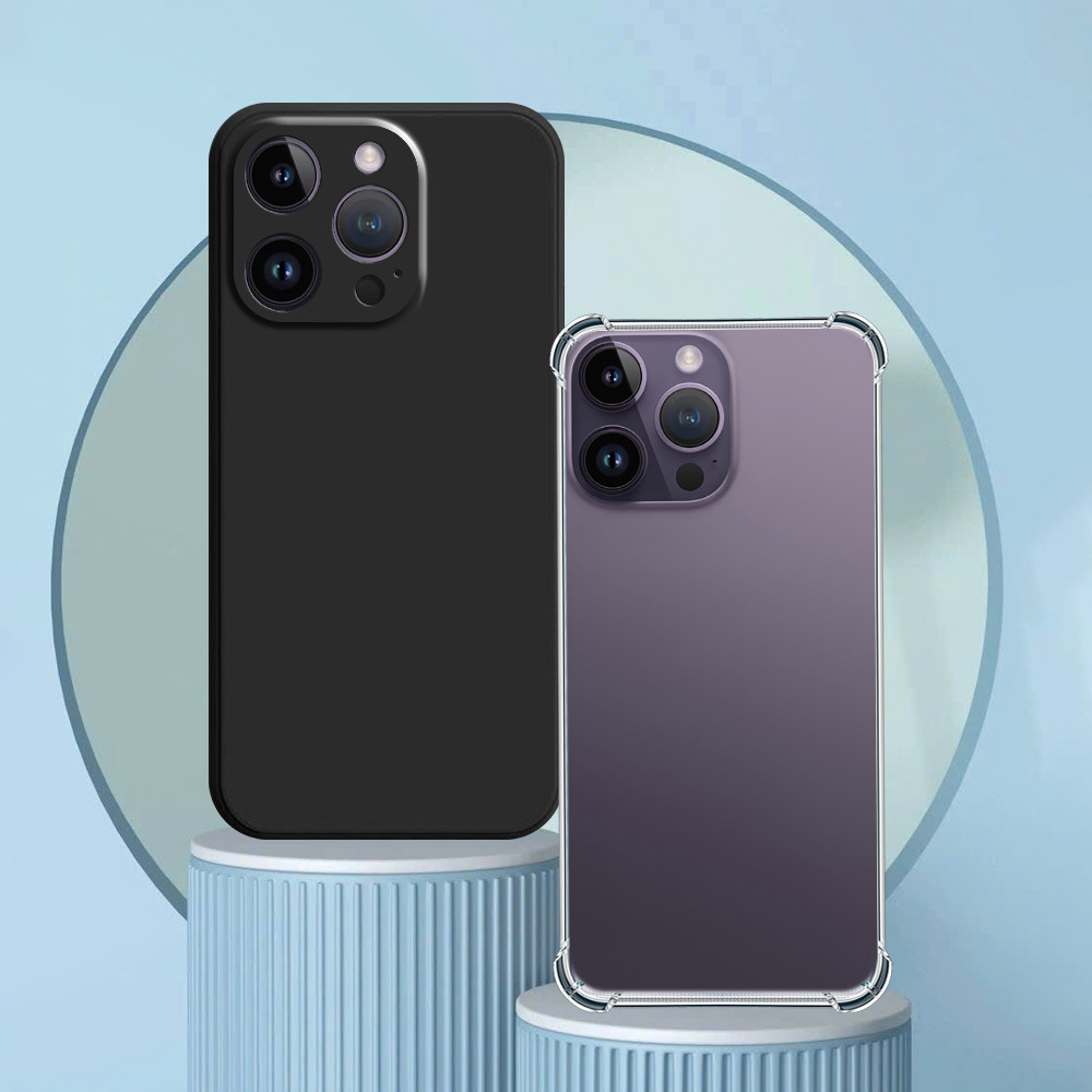 Ốp lưng dành cho iphone 14 14 Pro 14 Pro Max 14 Plus ốp trong suốt chống sốc và ốp tpu dẻo đen basic