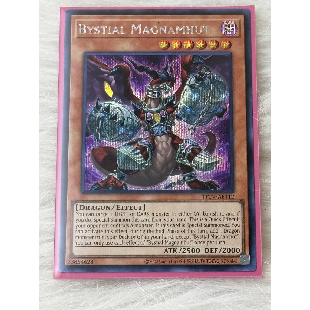 Thẻ bài Yugioh Tiếng Anh chính hãng: Bystial Magnamhut ( TFTV-AE112 )