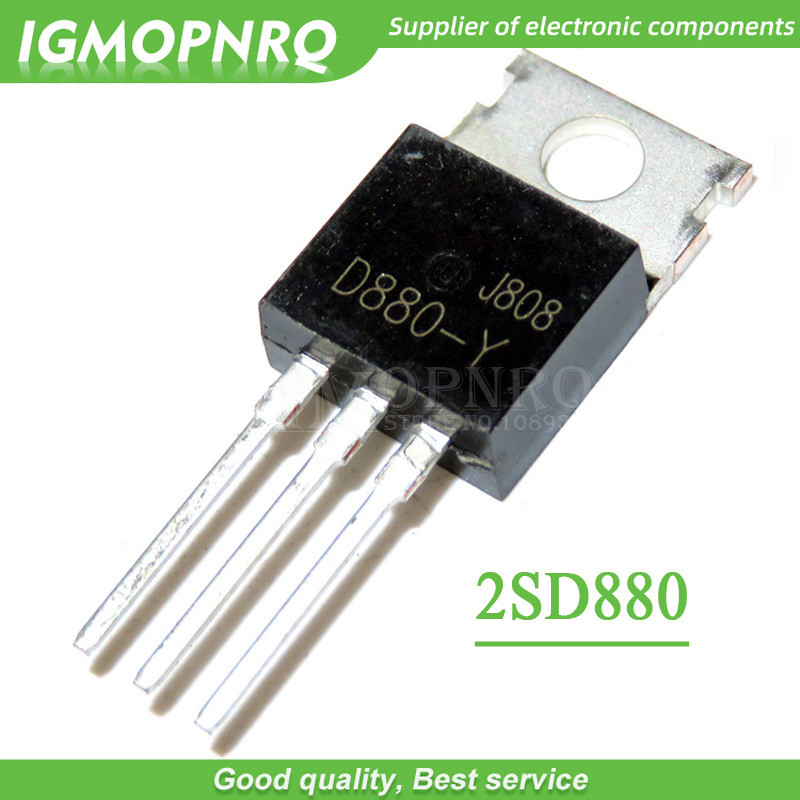10 chiếc D880 TO220 Transistor D880 (Y) NPN Silicon Điện Transistor 3A / 60V / 30W ĐẾN 220 A1265 2SD