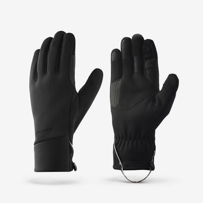 Găng tay trekking co giãn DECATHLON MT500 đen mã 8820390
