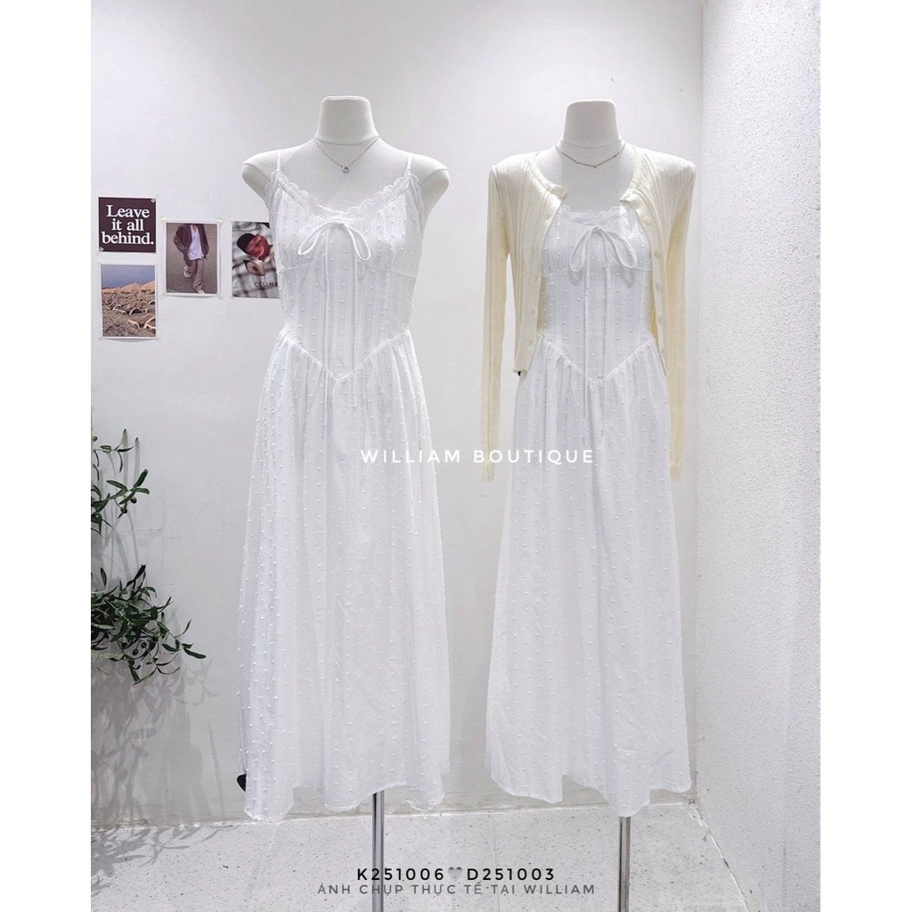 𝐖𝐢𝐥𝐥𝐢𝐚𝐦 𝐁𝐨𝐮𝐭𝐢𝐪𝐮𝐞 - Đầm dây xô bi 1330 (390💰)