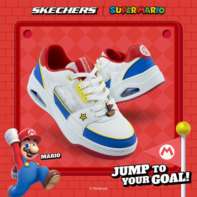 Giày Thể Thao Nữ Skechers Nintendo Street UNO Court - 800030-WRD Air-Cooled Memory Foam