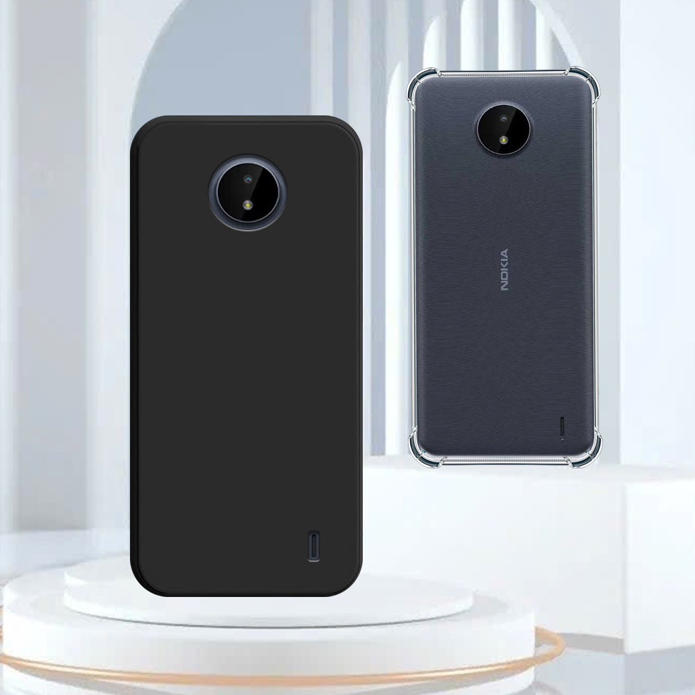 Ốp lưng Nokia 3.4 / G10 / C20 / C30 / C21 Plus ốp trong chống sốc, tpu dẻo đen