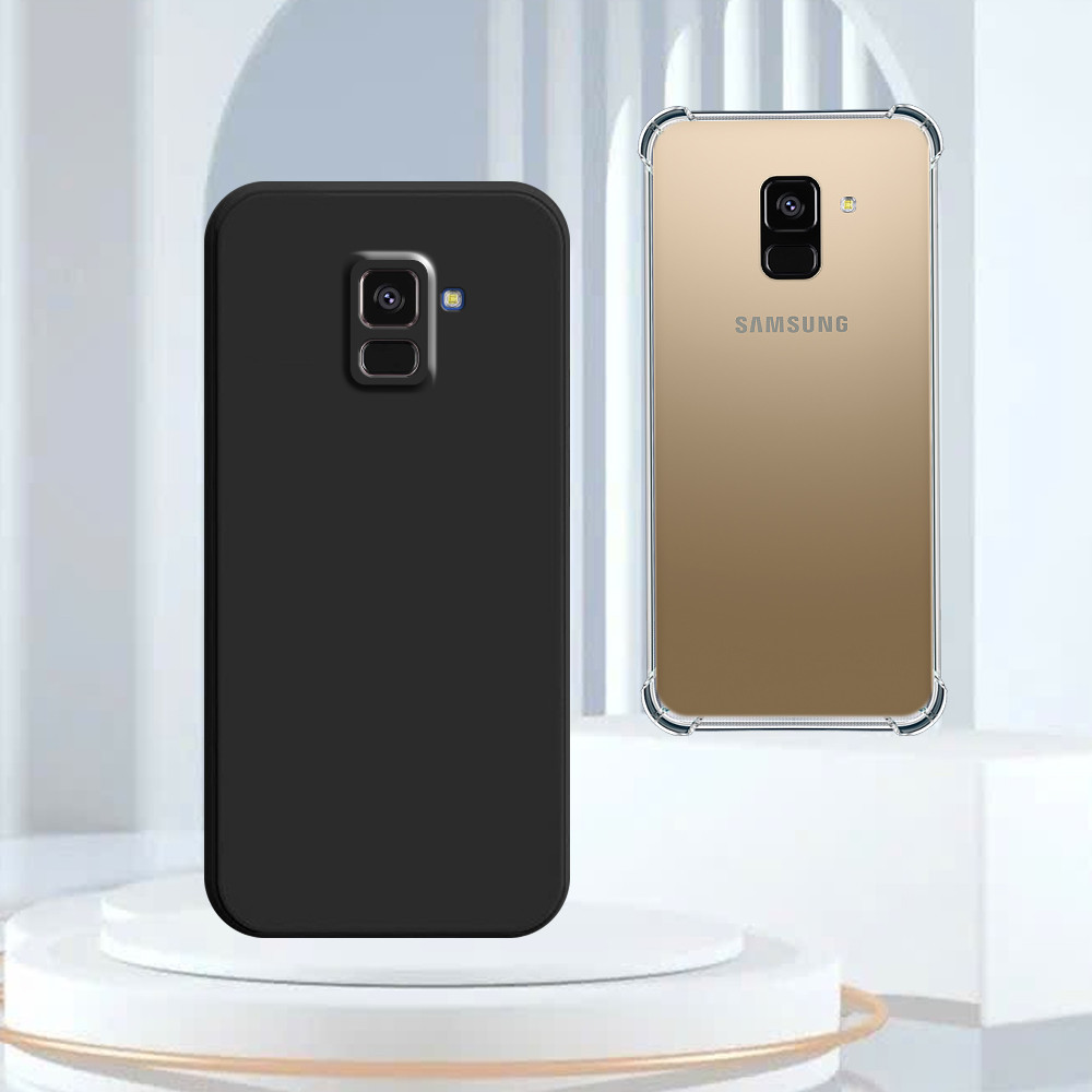 Ốp lưng Samsung A5 2018 / A8 2018 / A8 Plus / A8+ ốp trong chống sốc, tpu dẻo đen