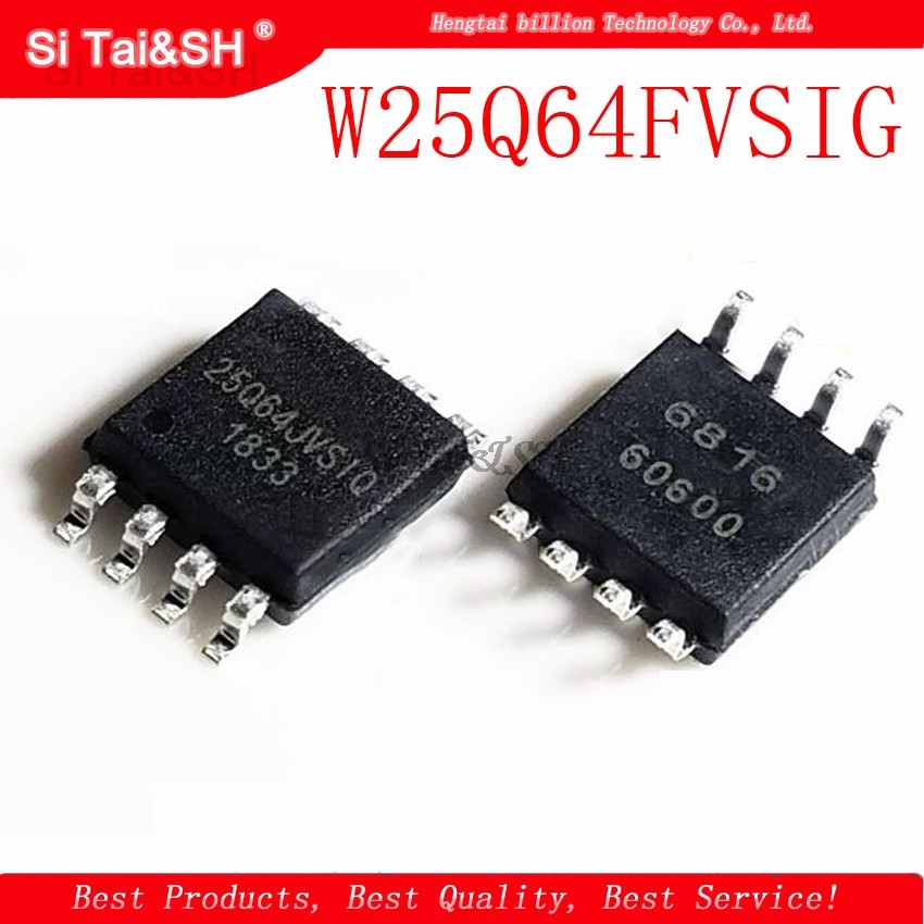 5 chiếc W25Q64FVSSIG W25Q64FVSIG 25Q64FVSSIG 25Q64FVSIG 25Q64FVS1G W25Q64 25Q64 SOP8 mới nguyên bản