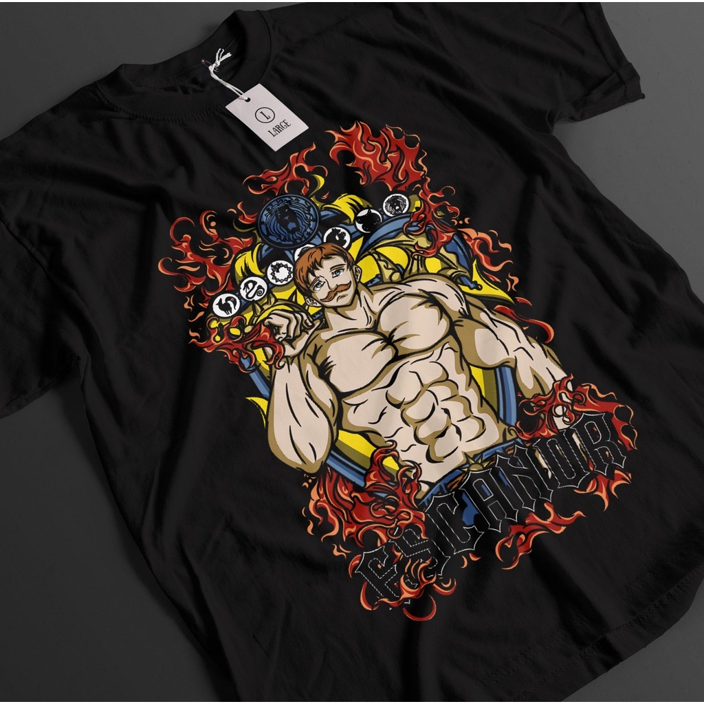 Bảy Tội Lỗi Chết Người Áo Sơ Mi Escanor Áo Thun Meliodas Áo Thun Ban Top Anime Unisex Tee