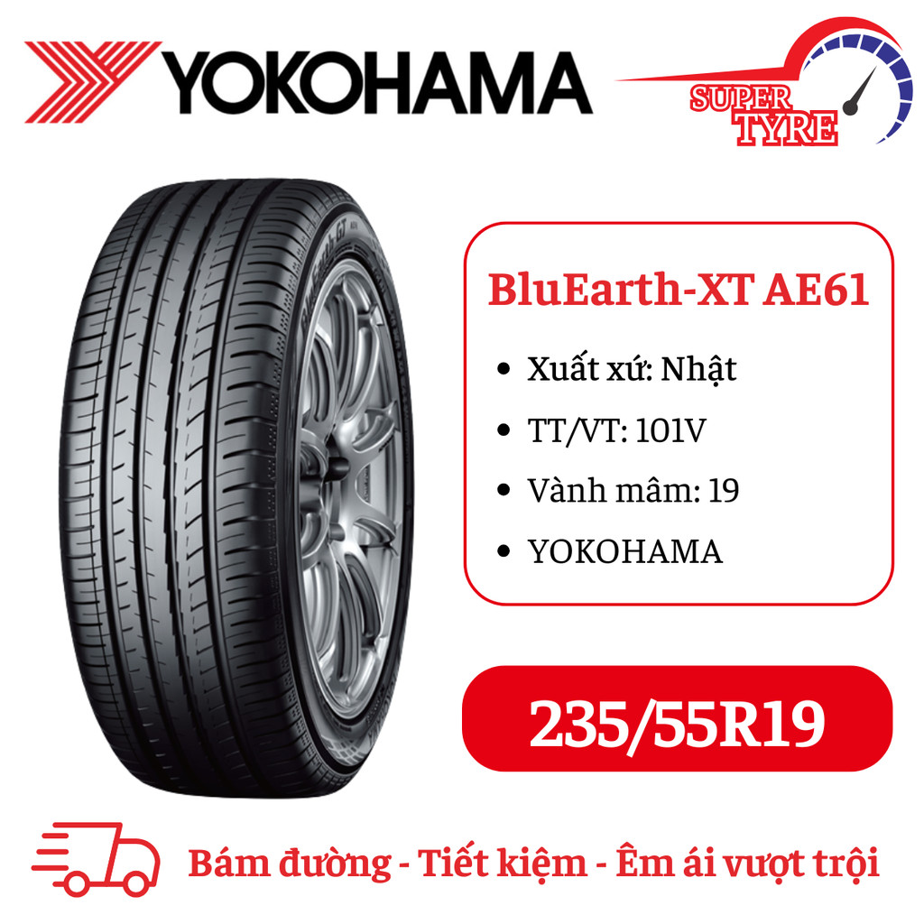 Lốp YOKOHAMA 235/55R19  BluEarth-XT AE61