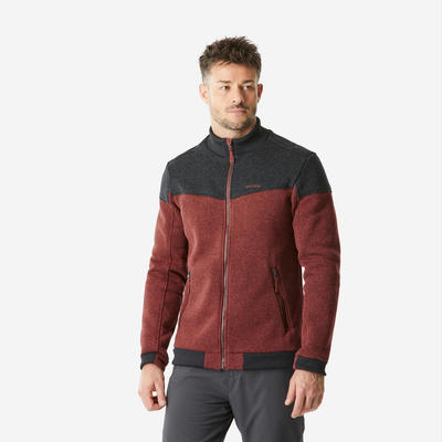 Áo nỉ dã ngoại nam ấm áp DECATHLON NH100 nâu mã 8801572