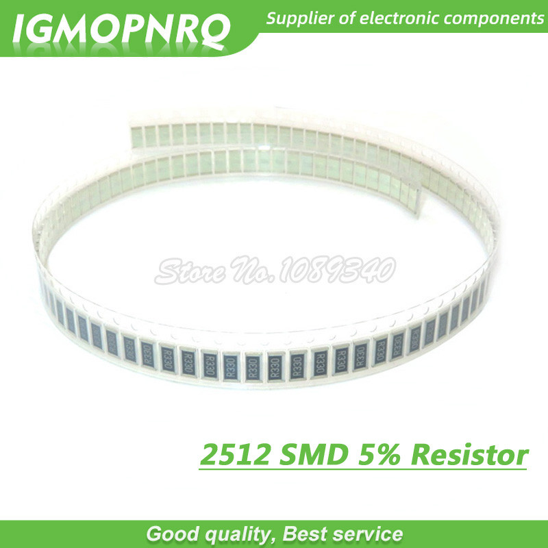 Bộ 50 2512 chip SMD Điện Trở Cố Định 1W 5% 0.1R 0.01R 0.05R 0.001R 0.33R 1R 0R 10R 100R 2W 0.01 0.1 