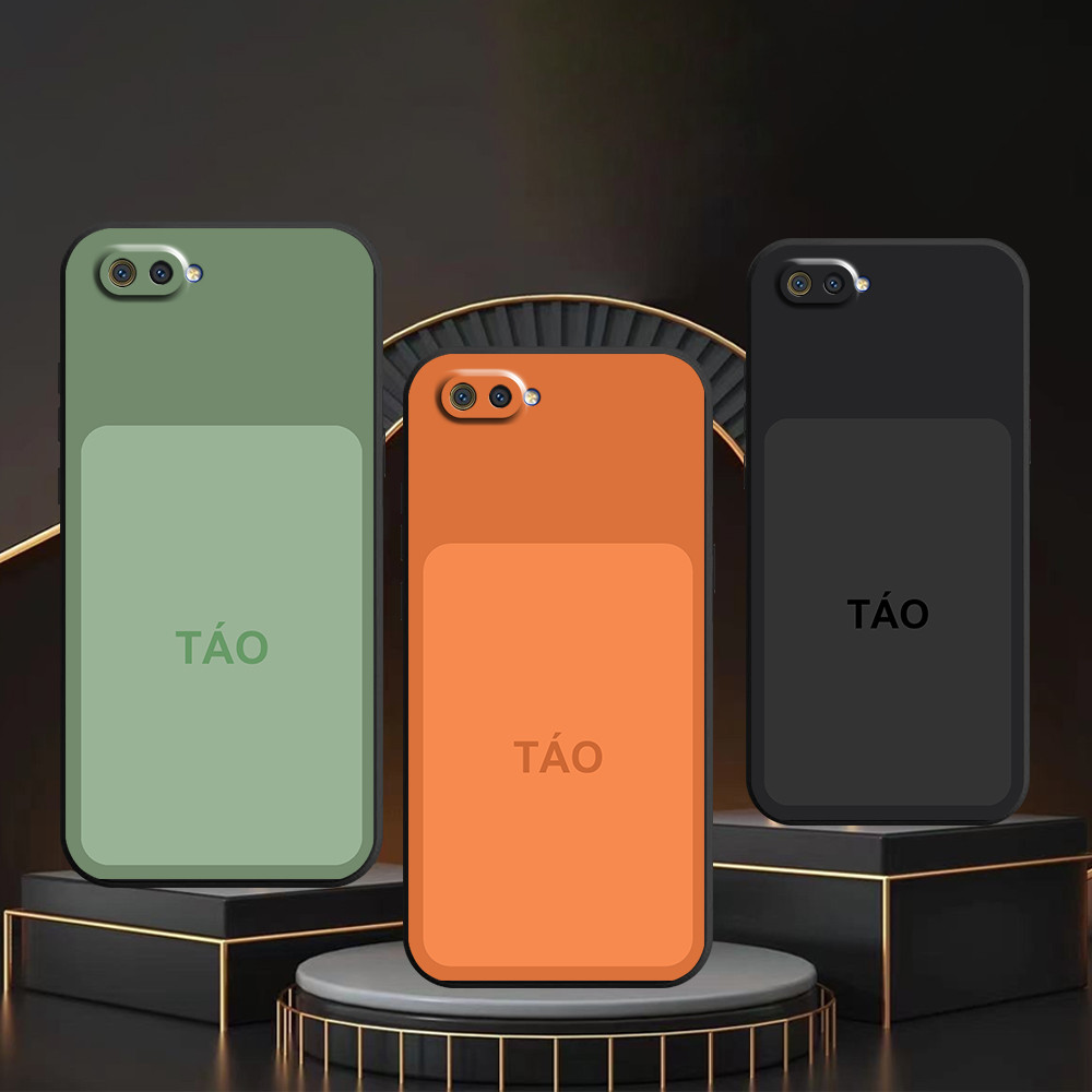 Ốp lưng Realme C1 / C2 in hình sắc màu táo