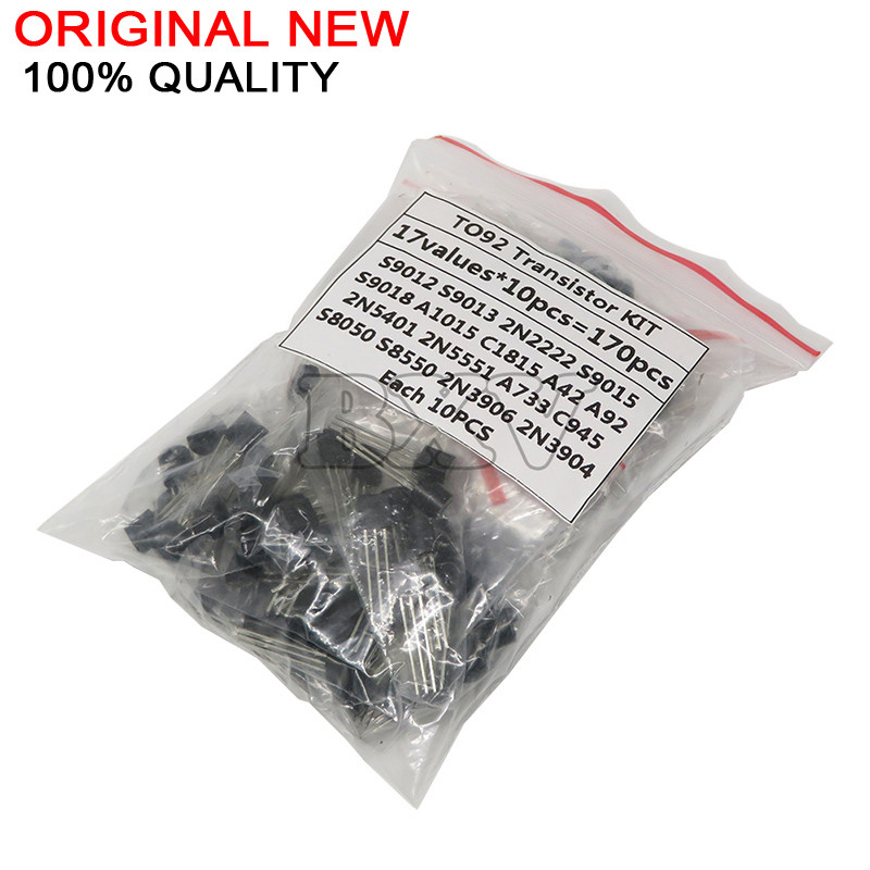 CR-170 Chiếc Transistor Các Loại Bộ S9012 S9013 S9014 9015 9018 A1015 C1815 A42 A92 2N5401 2N5551 A7