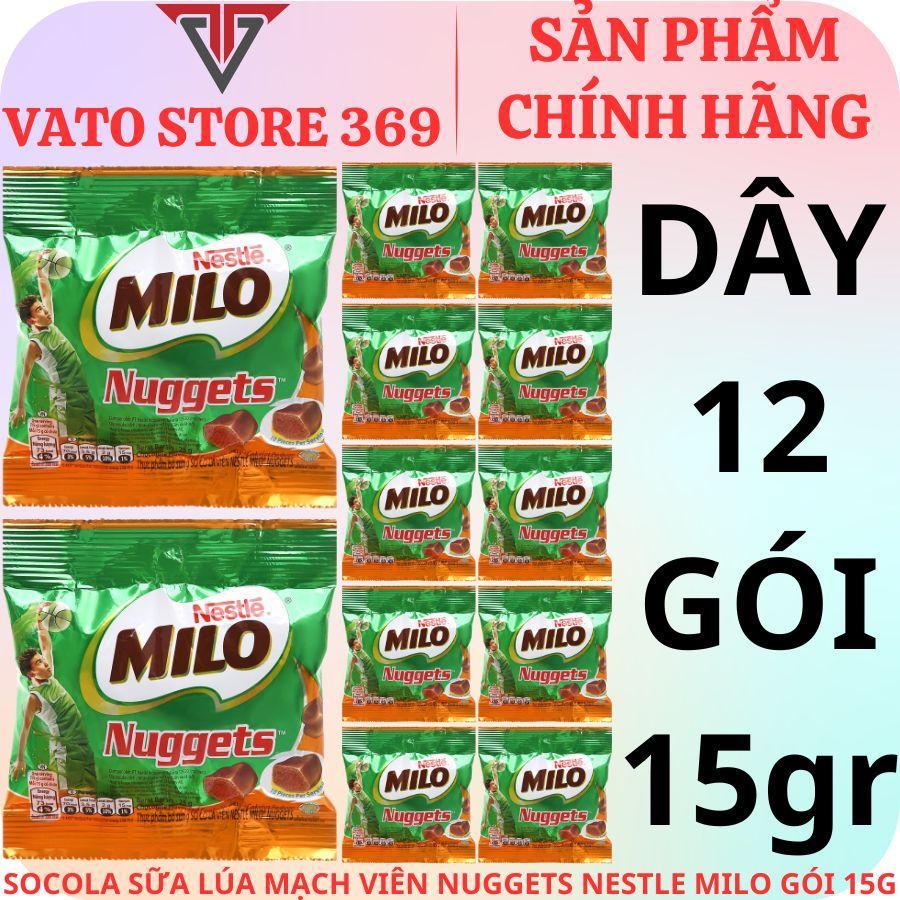 Socola viên NESTLE MILO nuggets gói 15g