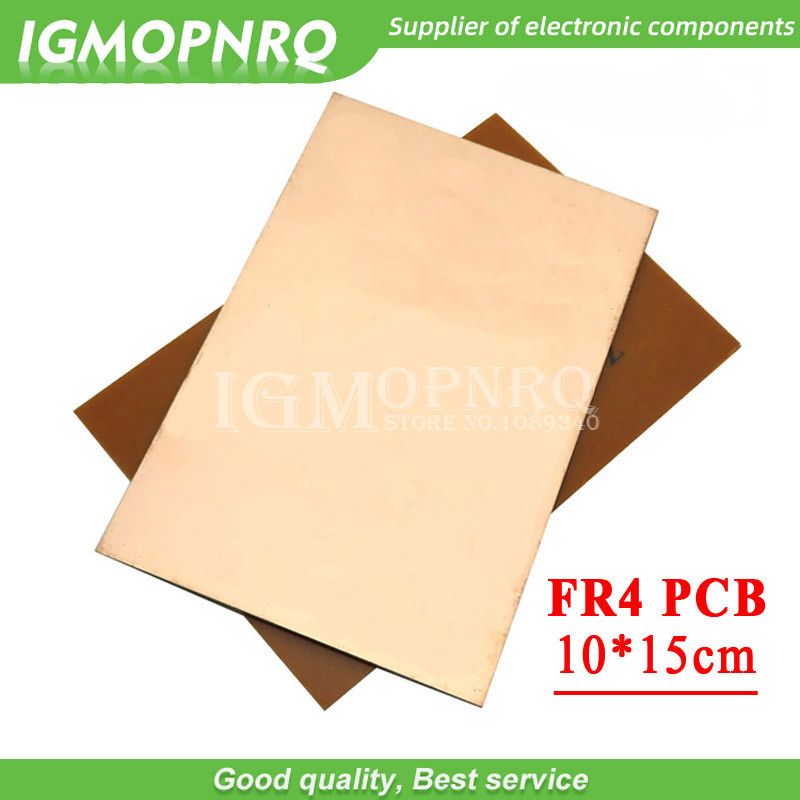 5 chiếc FR4 PCB Tấm đồng một mặt DIY PCB Kit Bảng mạch Laminate 10x15cm
