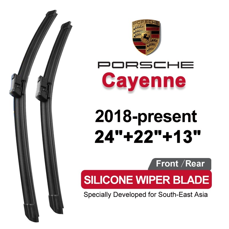 Cần gạt nước ô tô silicon cho Porsche Cayenne 2018-nay (959 / 9Y0) 2017 2016 Bộ lưỡi gạt nước kính c