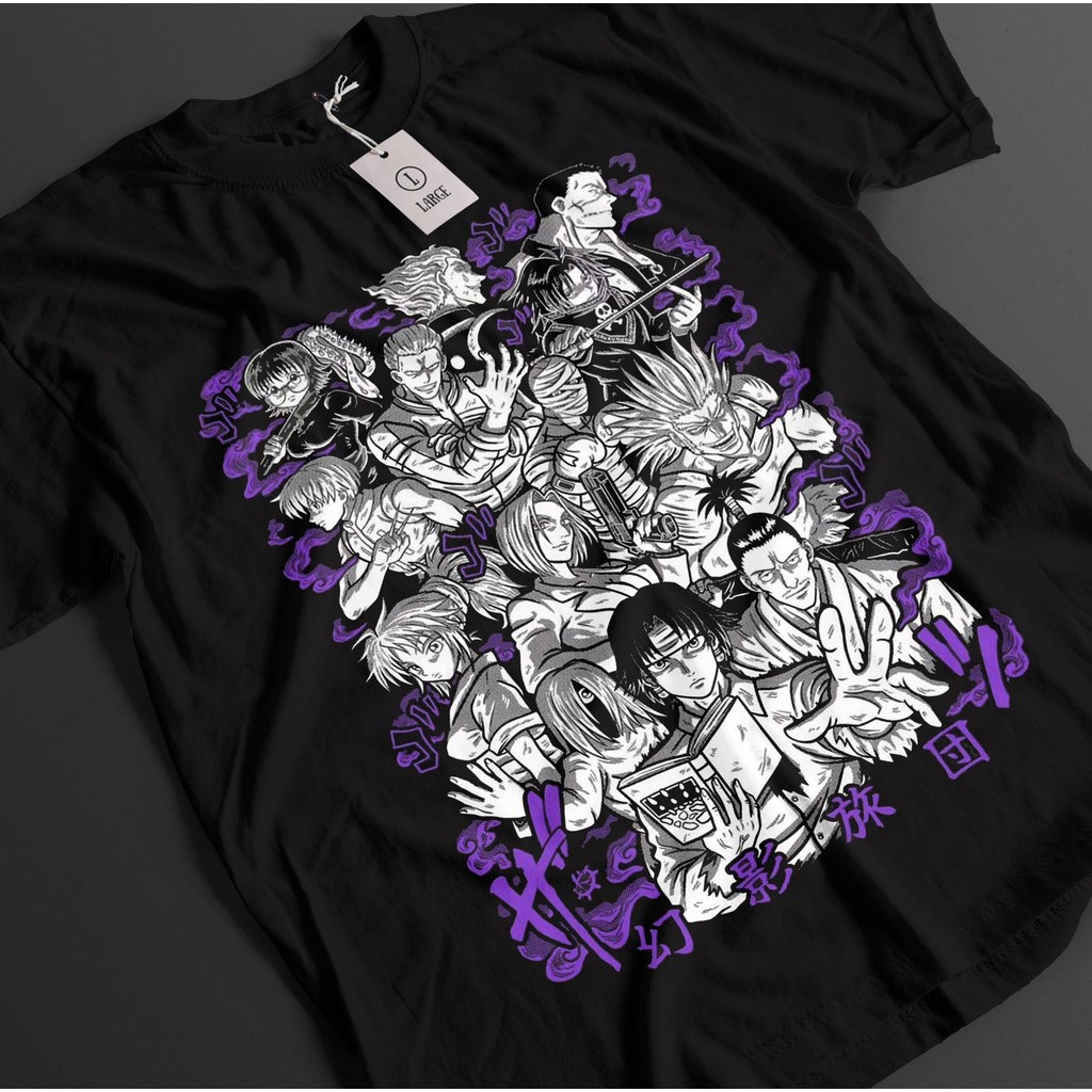 Hunter x Hunter Áo Sơ Mi Phantom Troupe Áo Thun Chrollo HxH Hisoka Anime Unisex Tee