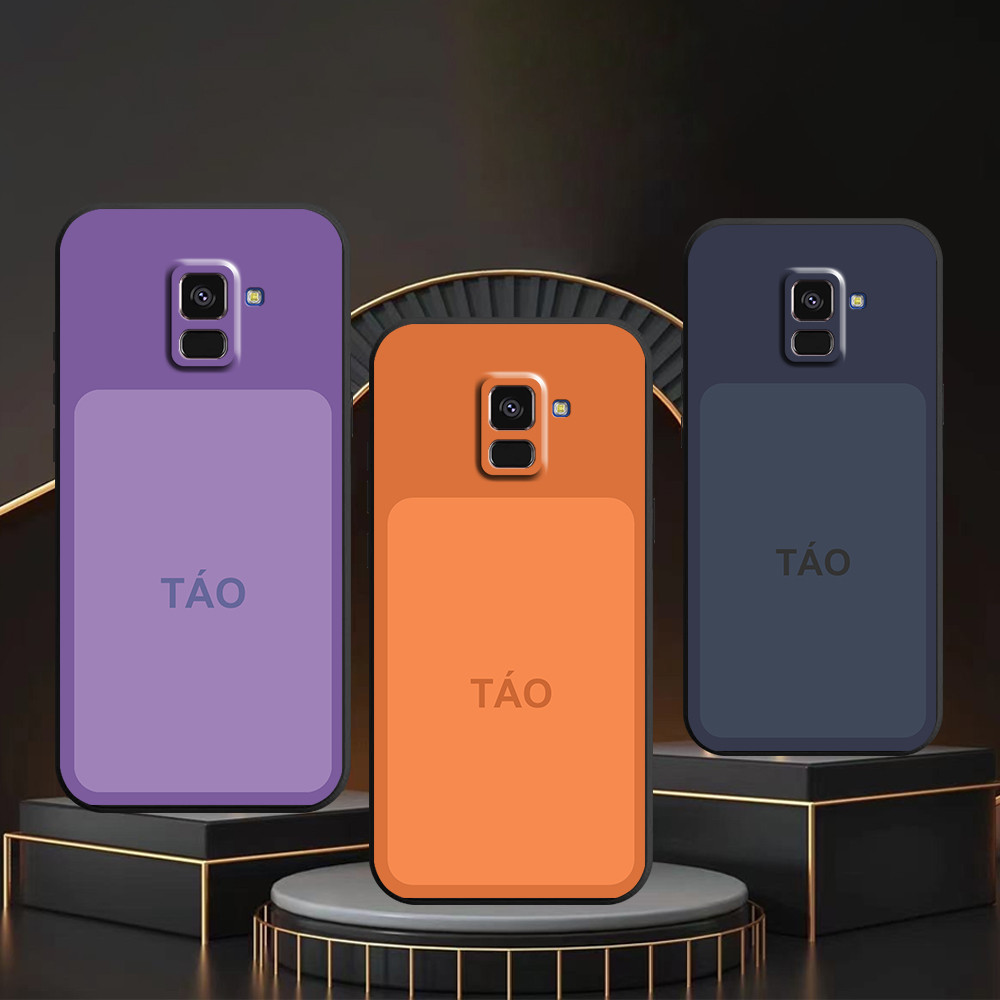 Ốp lưng Samsung A5 2018 / A8 2018 / A8 Plus / A8+ in hình sắc màu táo