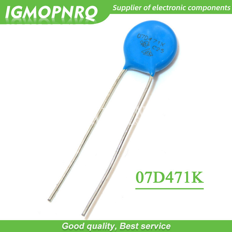 20 chiếc varistor 07D471K 470V piezoresistor 7D471K 7D471