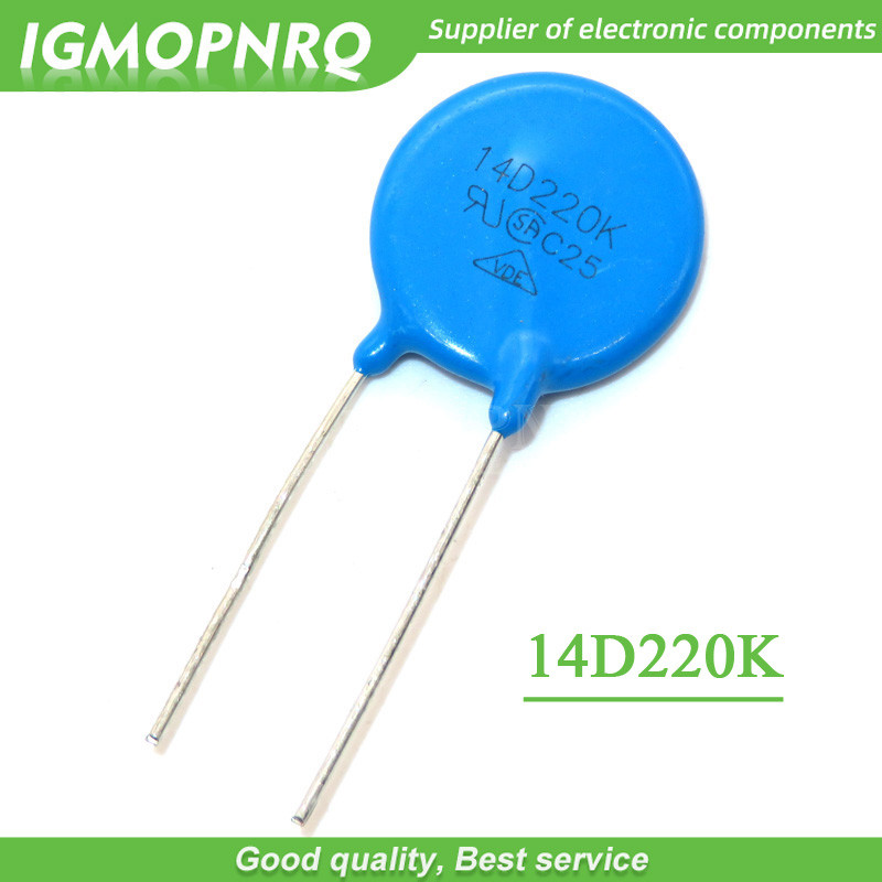10 CHIẾC 220K Piezoresistor 14D220K 22V Điện trở biến thể GMOPNRQ