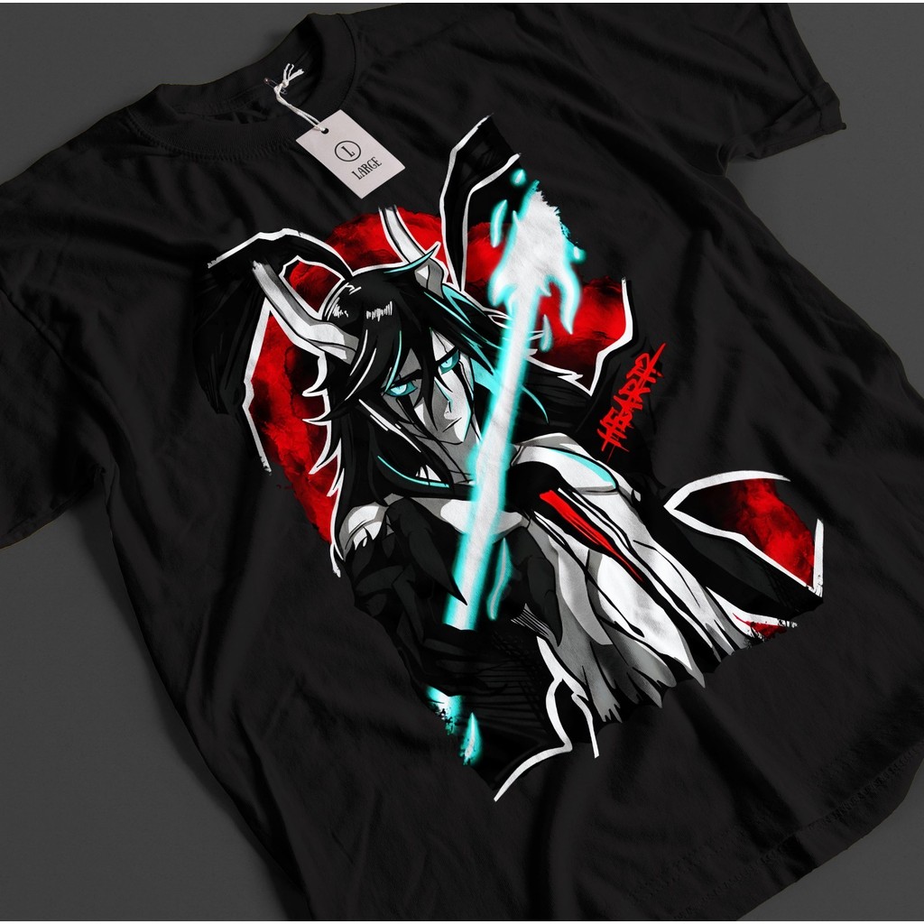 Bleach Anime Áo Sơ Mi Ulquiorra Áo Thun Ichigo Bankai Aizen Zaraki Unisex