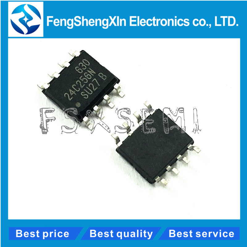 10 Cái / lốc AT24C256N-SU27 SOP8 AT24C256 SOP AT24C256N-10SU-2.7 AT24C256N SMD 24C256 AT24C256C Seri