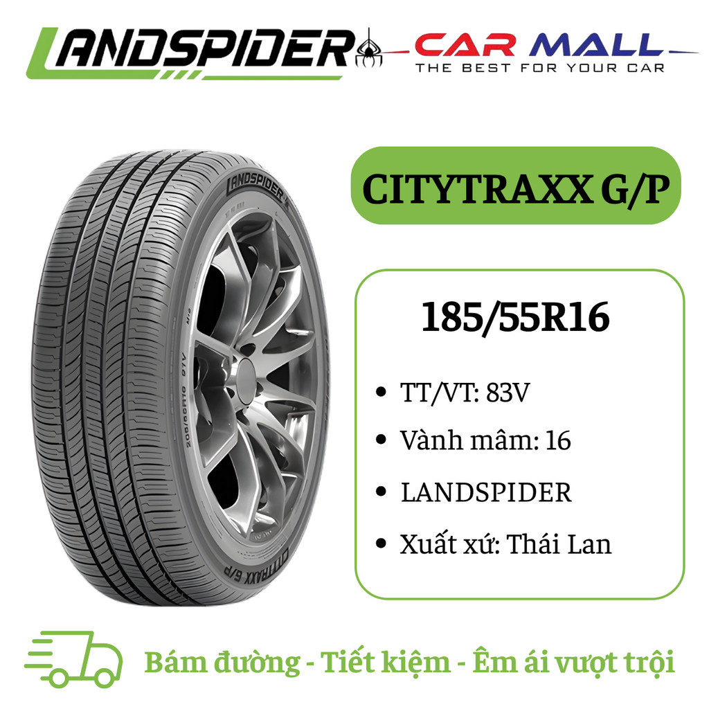Lốp xe du lịch Thái Lan LANDSPIDER 185/55R16 CITYTRAXX G/P