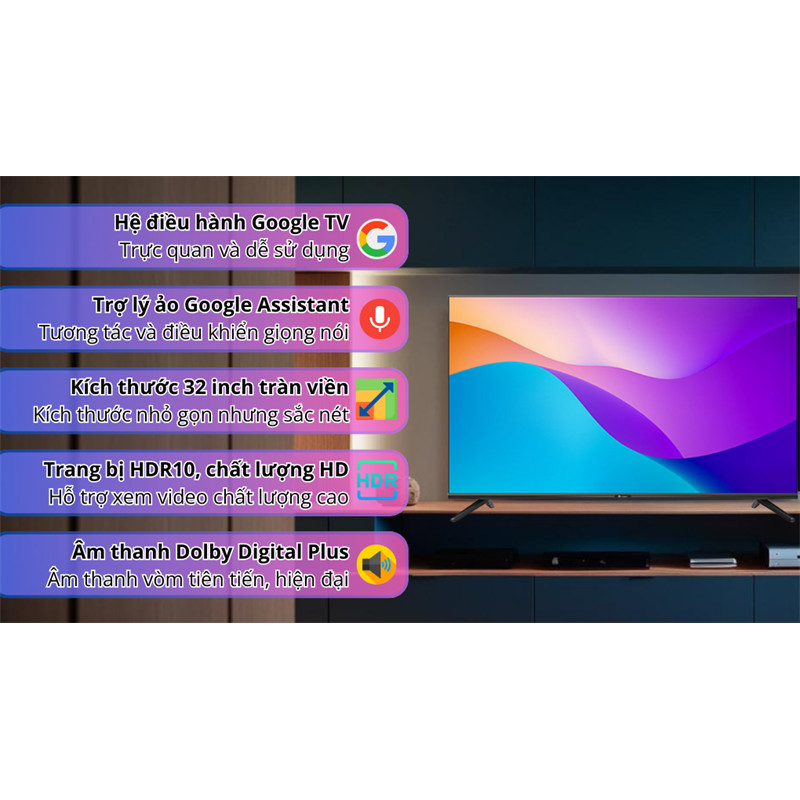 Google Tivi Casper 32 inch 32HGK610 2024 - Thái Lan (LIKE NEW) - Bảo Hành Toàn Quốc