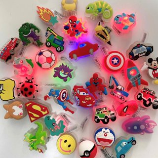  CHARM LED sticker phát sáng charm jibbitz gắn giày dép sục cross dòng LED phát sáng dạ quang cho bé trai nam 