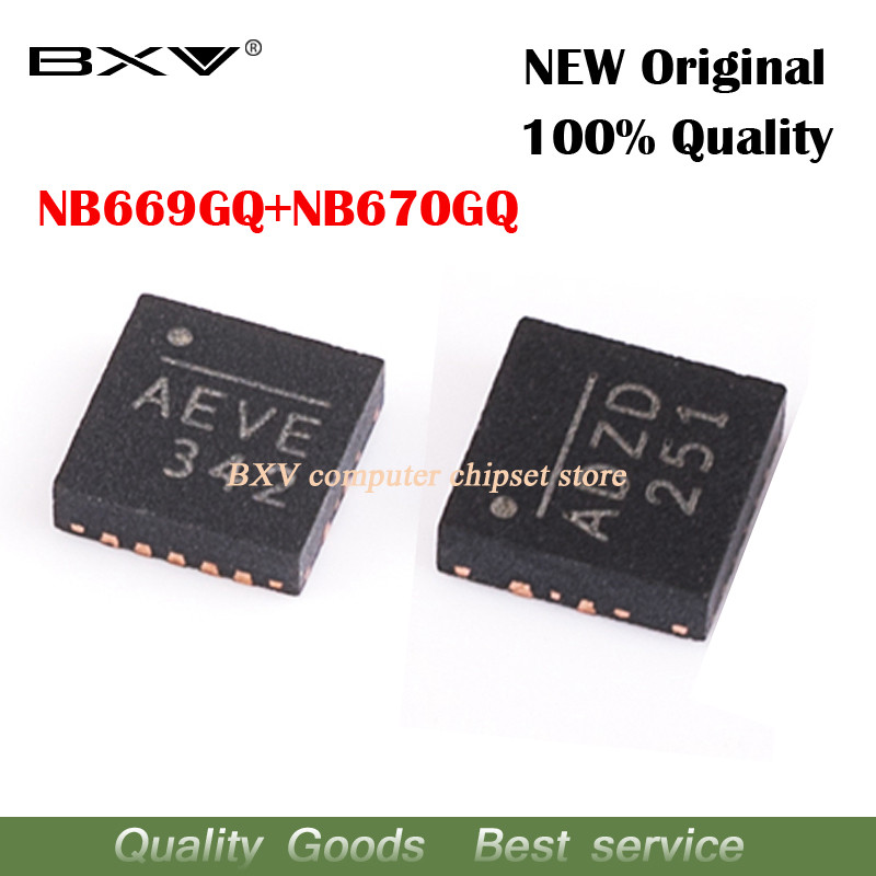 CR-2pair NB669GQ Z NB669GQ NB669 (AEVD) (2 chiếc) + NB670GQ Z NB670GQ NB670 (ADZD) (2 chiếc) QFN 16 