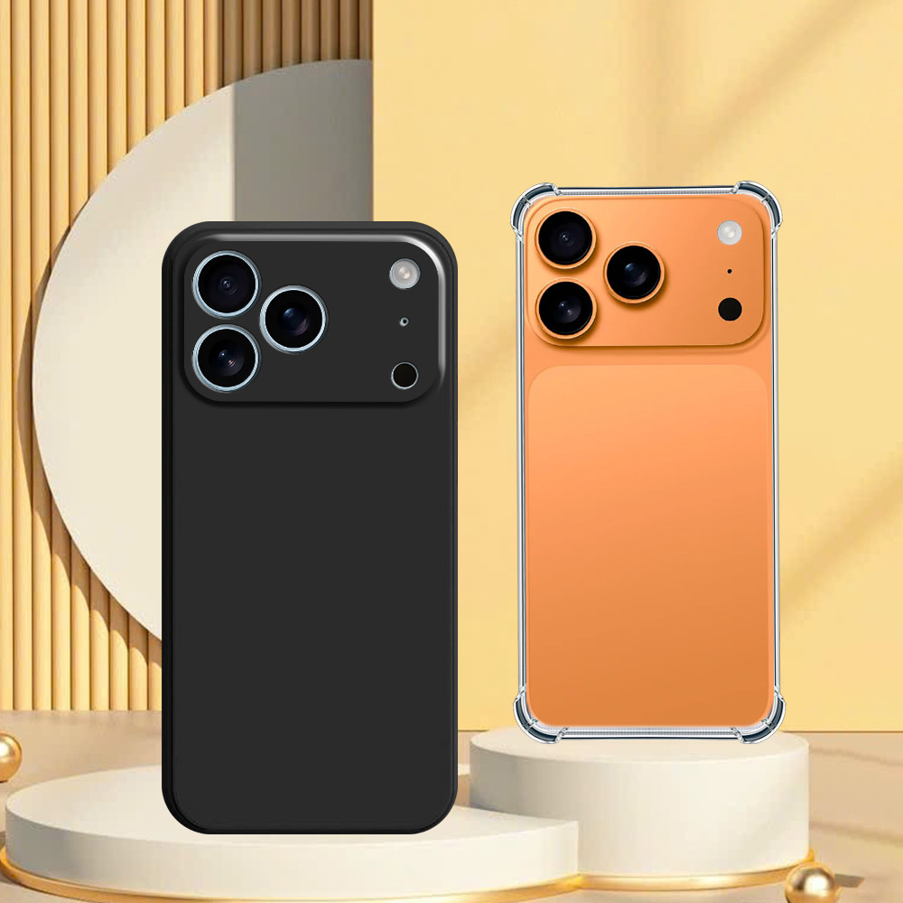 Ốp lưng iphone 17 17 Pro 17 Pro Max 17 Air ốp trong chống sốc và ốp tpu dẻo đen