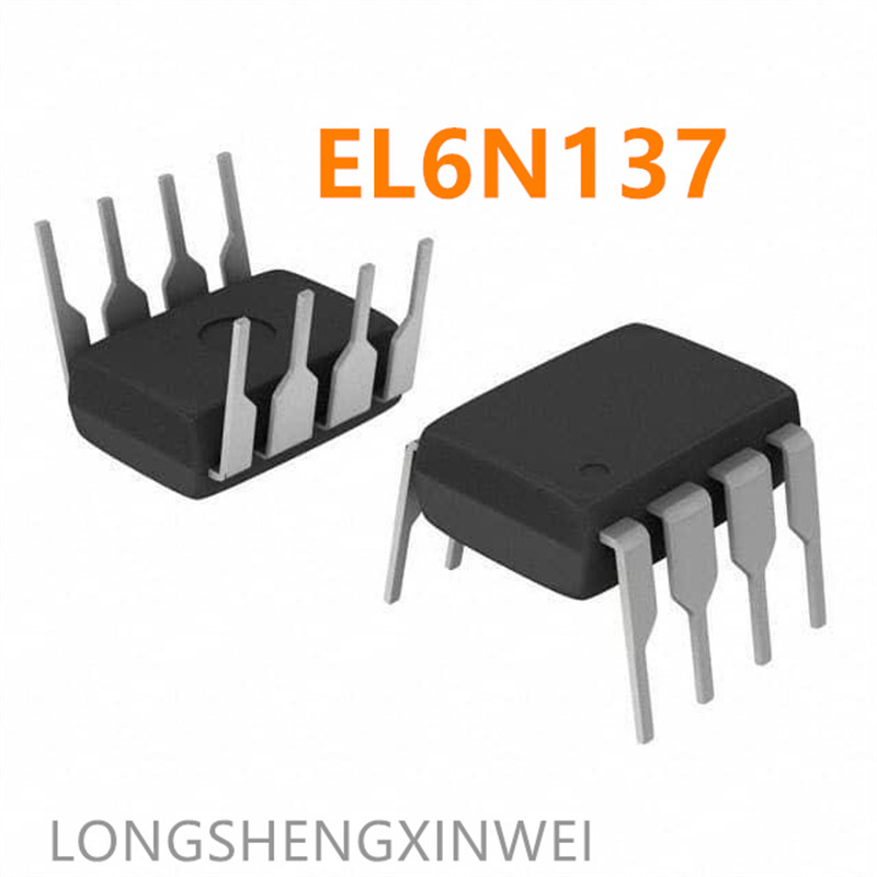 SHDJ-1PCS EL6N137 DIP 8 Chèn trực tiếp Mới Chính hãng 6N137 Bộ cách ly bộ quang tốc độ cao