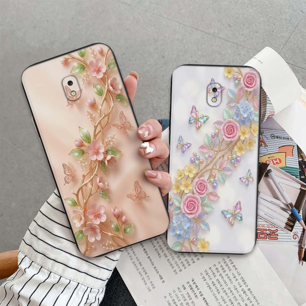 Ốp lưng Samsung J3 Pro / J3 2015 / 2016 / 2017 in hình bông hoa, thời trang xinh đẹp