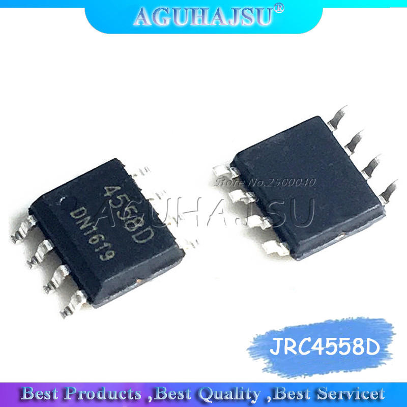 HT-100 Cái / lốc JRC4558D SOP 8 NJM4558D SOP 4558 SMD 4558D JRC44558 AMP OP kép