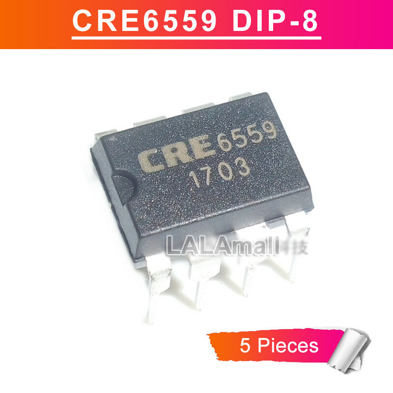 5 CRE659 DIP8 CRE 6559 DIP-8 AC-DC Quản Lý Nguồn Chip IC Mới Ban Đầu