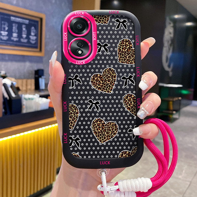 Ốp Lưng OPPO A58 4G A78 4G A58 5G A58X 5G A78 5G A1X 5G A2X 5G Case Dễ thương Với Lanyard