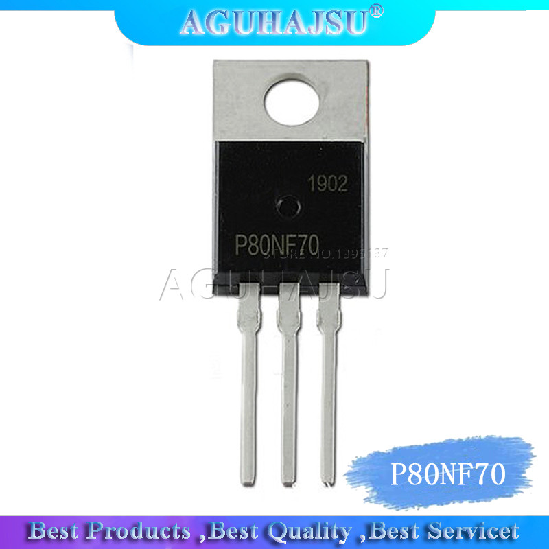10 CÁI STP80NF70 TO220 P80NF70 ĐẾN 220 80NF70 IC mới và nguyên bản