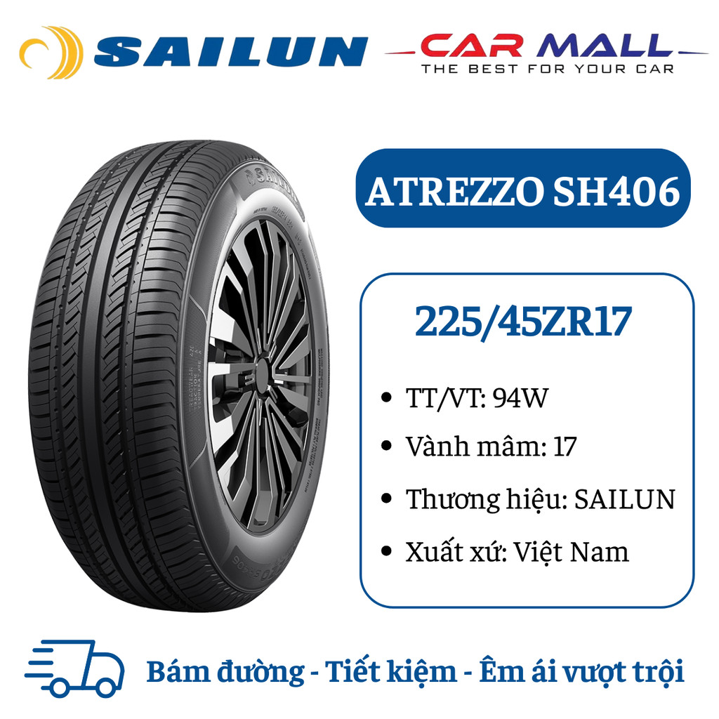 Lốp ô tô du lịch SAILUN 225/45R17 ATREZZO SH406