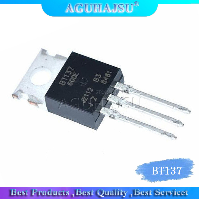 10 chiếc BT137 600E TO220 BT137 600 TO 220 BT137 137 600 137 600E Triacs cổng nhạy cảm 8A / 600V mới
