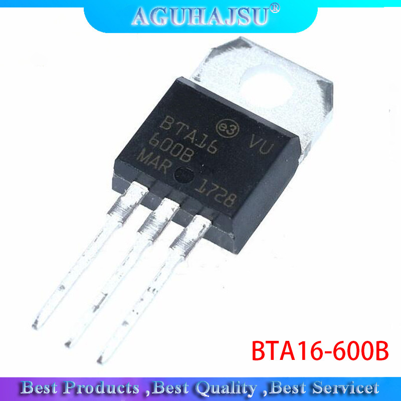 10 chiếc BTA16 600B BTA16 600 BTA16 Triacs 16 Amp 600 Volt TO 220 mới nguyên bản